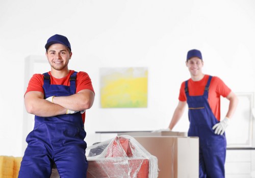 Secure furniture storage facility in Shoreditch with organized units
