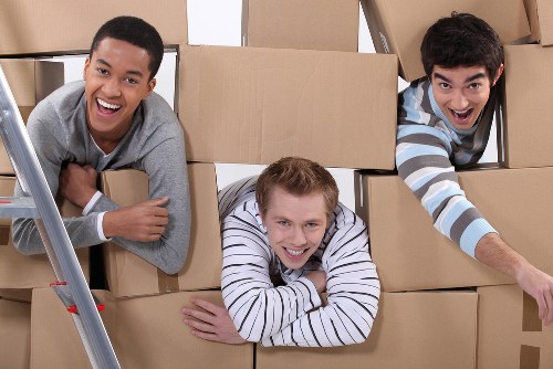 People using short-term storage in Shoreditch during a house move