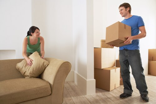 Business inventory prepared for mobile self storage in Shoreditch